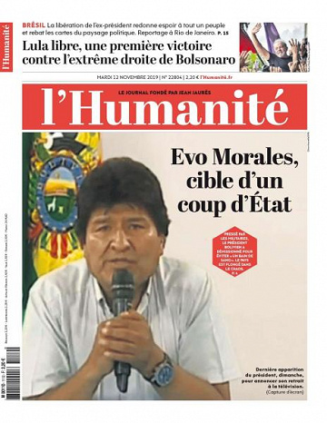 L’Humanite - 12 Novembre 2019