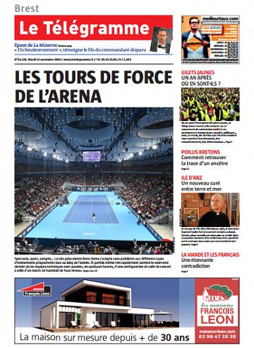 Le Télégramme ( 6 Editions) Du Mardi 12 Novembre 2019