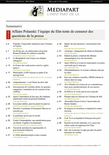 Mediapart Du Mercredi 13 Novembre 2019