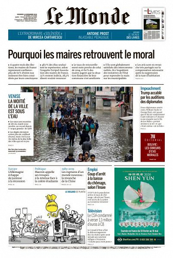 Le Monde du Vendredi 15 Novembre 2019