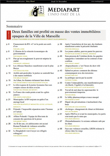 Mediapart Du Jeudi 14 Novembre 2019