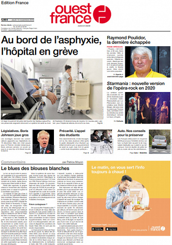 Ouest-France Édition France  Du Jeudi 14 Novembre 2019