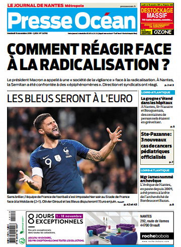 Presse Océan Nantes Du Vendredi 15 Novembre 2019
