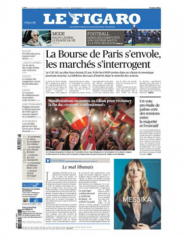 Le Figaro du Samedi 16 et Dimanche 17 Novembre 2019