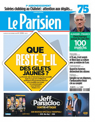 Le Parisien du Samedi 16 Novembre 2019
