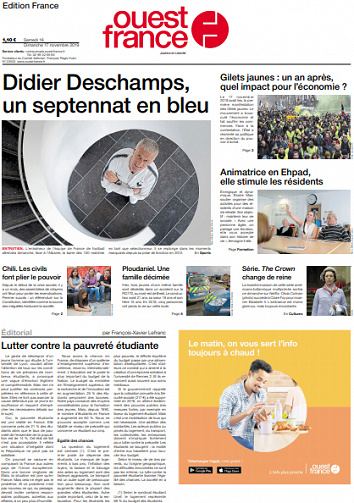 Ouest-France Édition France Du Samedi 16 & Dimanche 17 Novembre 2019