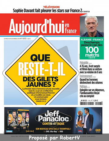 Aujourd’hui en France - Samedi 16 Novembre 2019