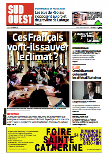 Sud Ouest Du Lundi 18 Novembre 2019
