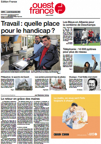 Ouest-France Édition France Du Lundi 18 Novembre 2019