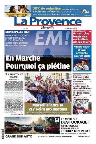 La Provence Marseille - Lundi 18 Novembre 2019