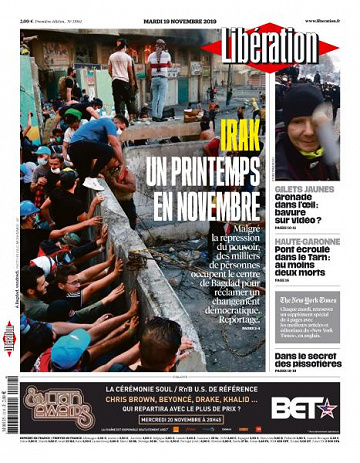 Liberation du Mardi 19 Novembre 2019