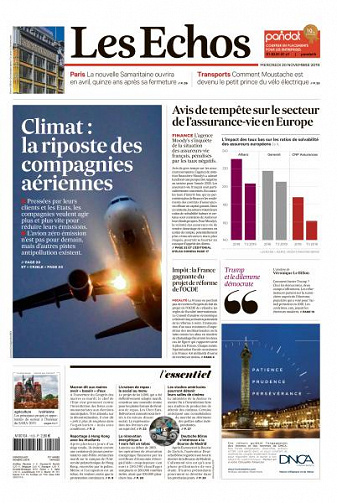 Les Echos du Mercredi 20 Novembre 2019