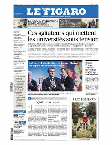 Le Figaro du Mercredi 20 Novembre 2019