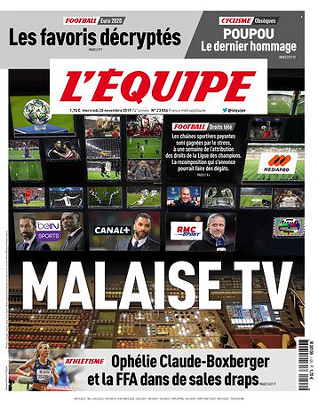 L’equipe du Mercredi 20 Novembre 2019
