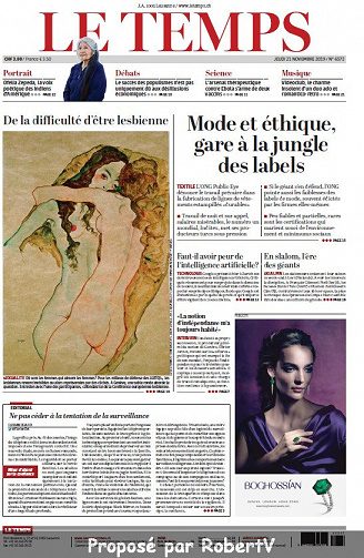 Le Temps - Jeudi 21 Novembre 2019
