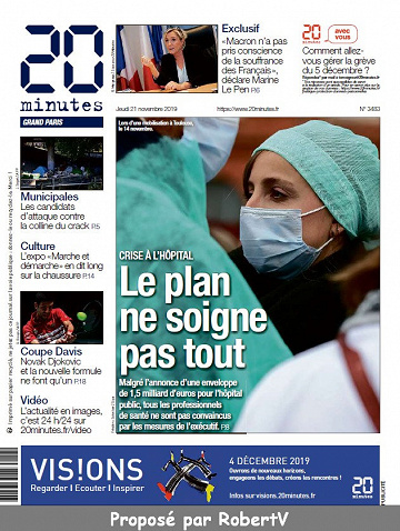 20 Minutes - Jeudi 21 Novembre 2019