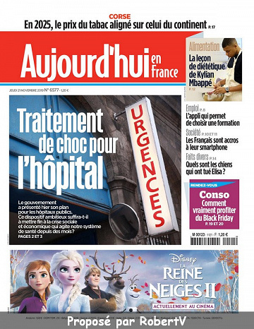 Aujourd’hui en France - Jeudi 21 Novembre 2019