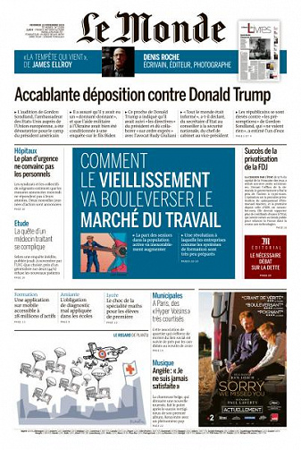 Le Monde du Vendredi 22 Novembre 2019