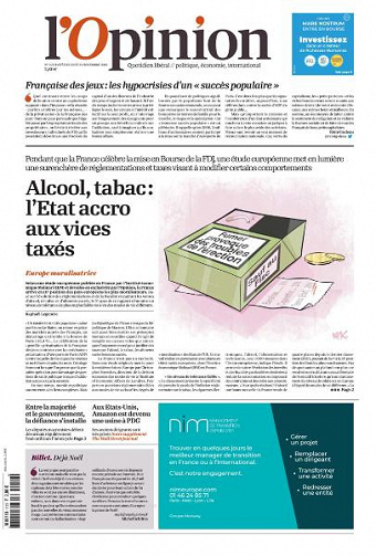 L’Opinion - 22-23 Novembre 2019