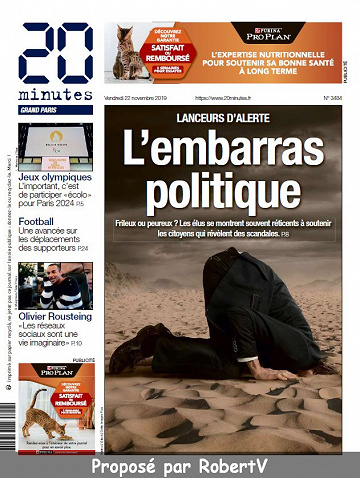 20 Minutes - Vendredi 22 Novembre 2019