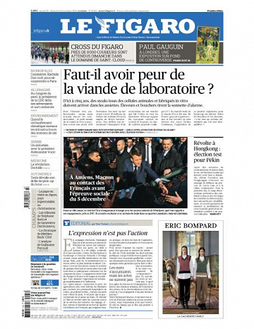 Le Figaro du Samedi 23 et Dimanche 24 Novembre 2019