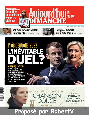 Aujourd’hui en France - Dimanche 24 Novembre 2019