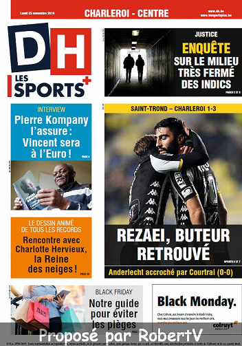 La Dernière Heure - Lundi 25 Novembre 2019