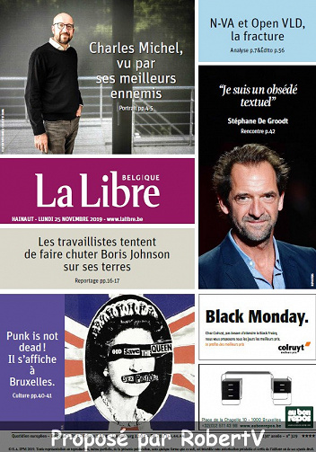 La Libre Belgique - Lundi 25 Novembre 2019