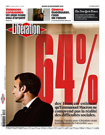 Liberation du Mardi 26 Novembre 2019