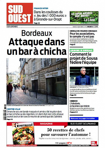 Sud Ouest Sud-Gironde - Mardi 26 Novembre 2019