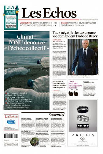 Les Echos du Mercredi 27 Novembre 2019