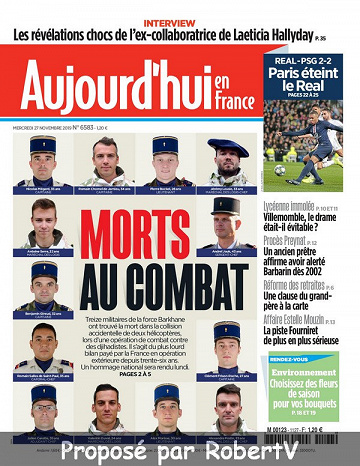 Aujourd’hui en France - Mercredi 27 Novembre 2019