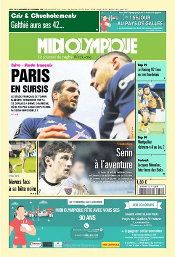 Midi Olympique Vert - 29 Novembre 2019