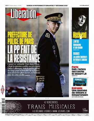 Libération du Samedi 30 Novembre 2019