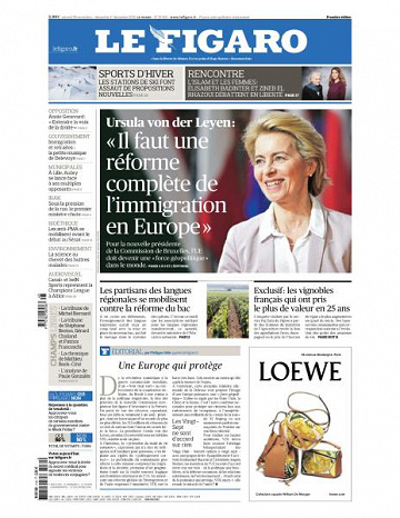 Le Figaro du Samedi 30 Novembre 2019