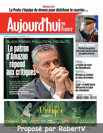 Aujourd’hui en France - Samedi 30 Novembre 2019