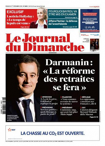Le Journal du Dimanche - 1er Décembre 2019