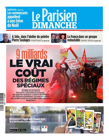 Le Parisien du Dimanche 1er Décembre 2019