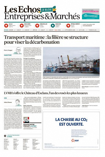 Les Echos du Lundi 2 Décembre 2019