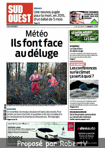 Sud Ouest Sud-Gironde - Lundi 2 Décembre 2019