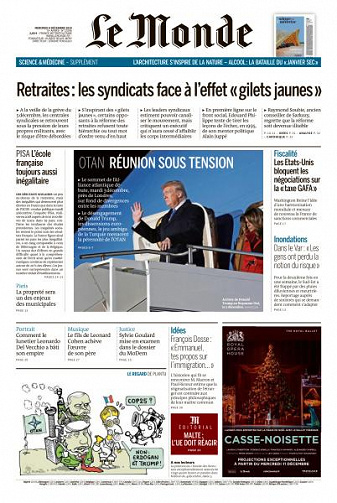 Le Monde du Mercredi 4 Décembre 2019