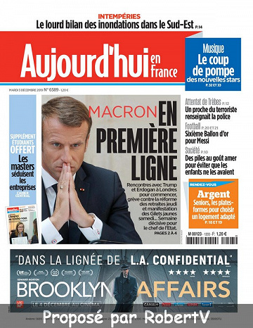 Aujourd’hui en France - Mardi 3 Décembre 2019