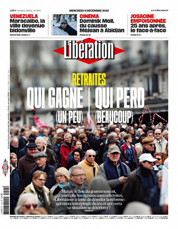 Liberation du Mercredi 4 Décembre 2019