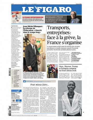 Le Figaro du Mercredi 4 Décembre 2019