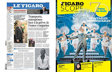 Pack Le Figaro + Le FigaroScope - Mercredi 4 Décembre 2019