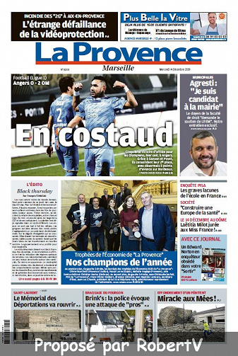 La Provence Marseille - Mercredi 4 Décembre 2019