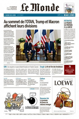 Le Monde du Jeudi 5 Décembre 2019