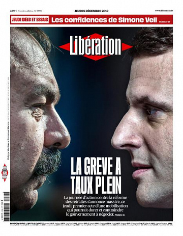Liberation du Jeudi 5 Décembre 2019