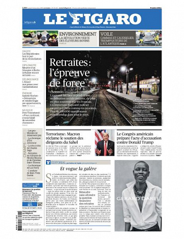 Le Figaro du Jeudi 5 Décembre 2019
