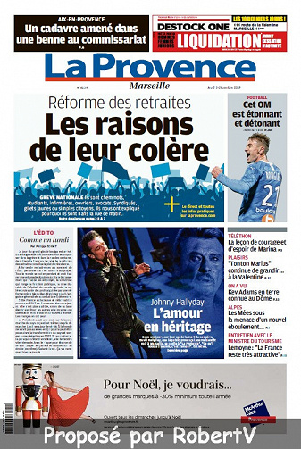 La Provence Marseille - Jeudi 5 Décembre 2019